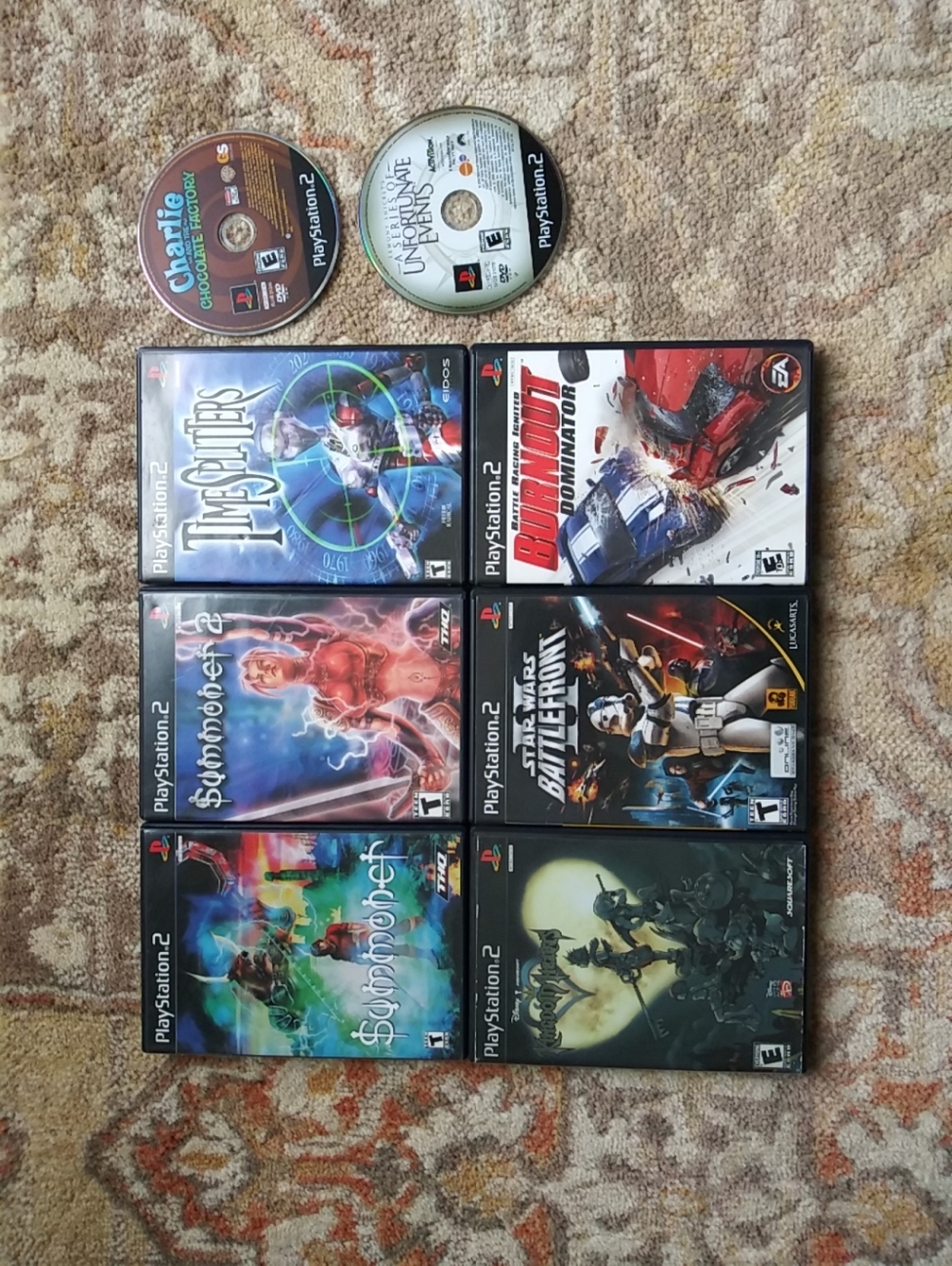 Lot Summoner Summoner 2 PlayStation 2 CIB Complete Time Splitters Star Wars Rare